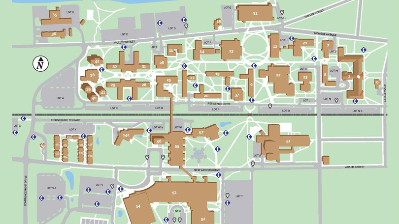Campus Blue Phone Map 