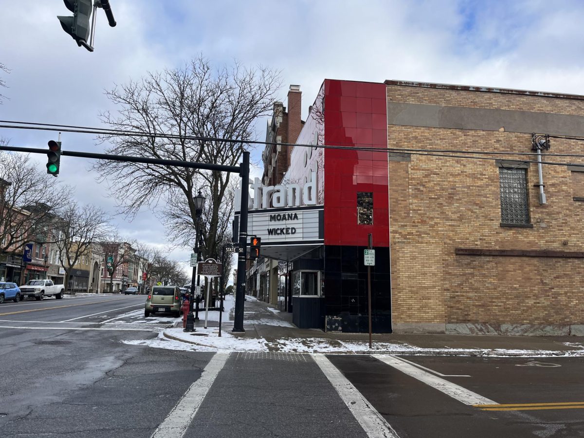 Brockport Strand Theater closed on a Monday afternoon on Nov. 25, 2024.  Photo credit Joey Campbell/Canalside Chronicles