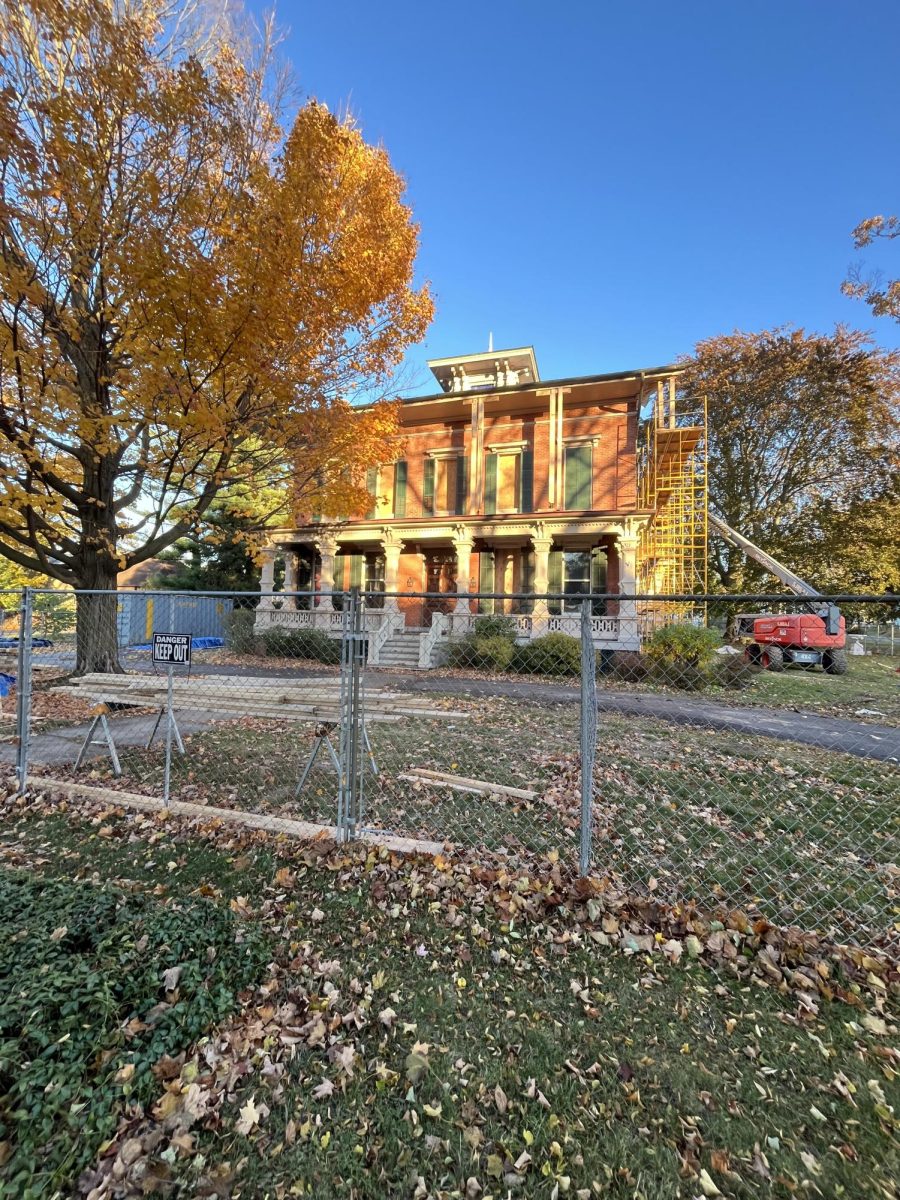 Restoration underway at the Morgan-Manning house. // Jayme Seiple