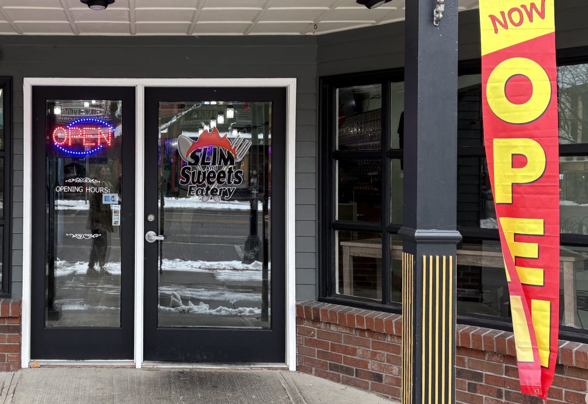 Storefront of Slim and Sweets Eatery, Brockport, NY (Dec. 2, 2025)